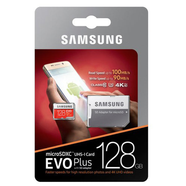 Samsung Evo+ MC128GA microSDXC Class 10 UHS-I U3 128GB