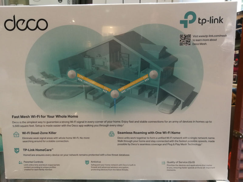 TP-Link 3-Pack Deco M5 AC1300 Whole Home Mesh WiFi System