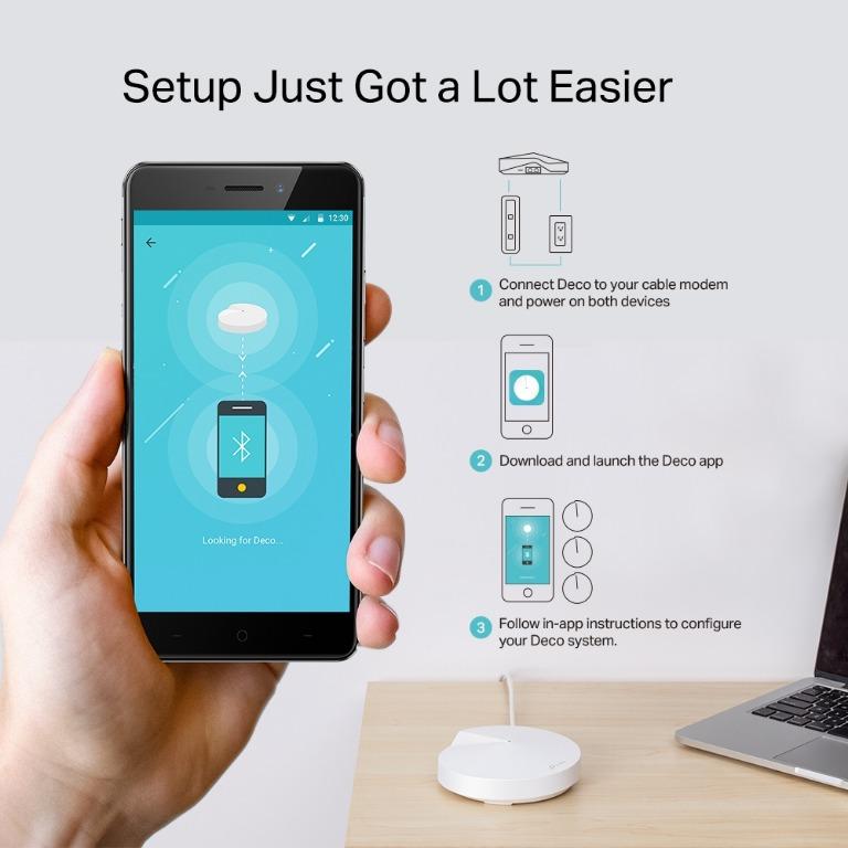 TP-Link 3-Pack Deco M5 AC1300 Whole Home Mesh WiFi System